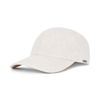 Sand Melange Linen Cotton Baseball Cap