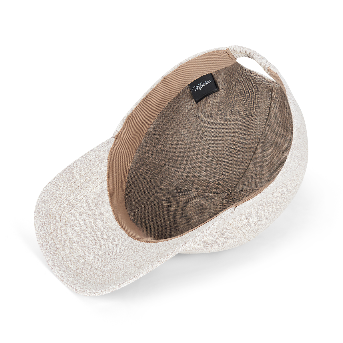 Sand Melange Linen Cotton Baseball Cap