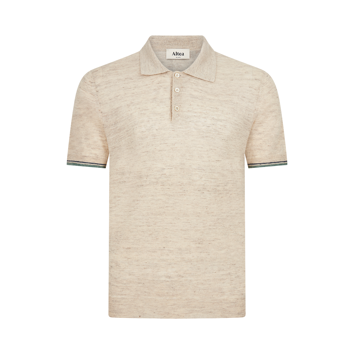 Beige Cotton/Linen Polo