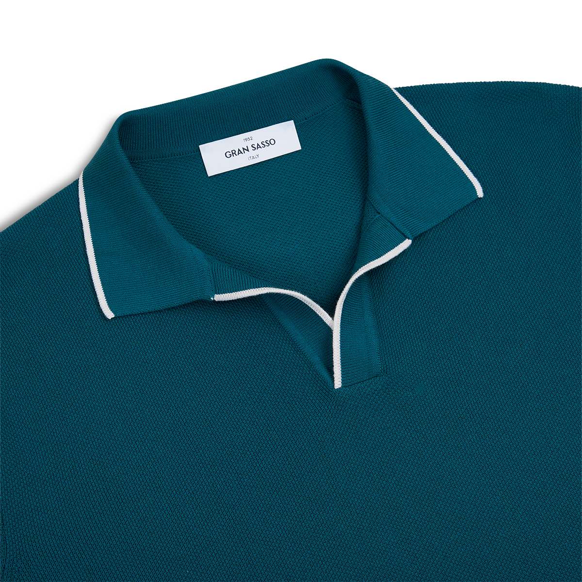 Bottle Green Cotton Capri Collar Polo