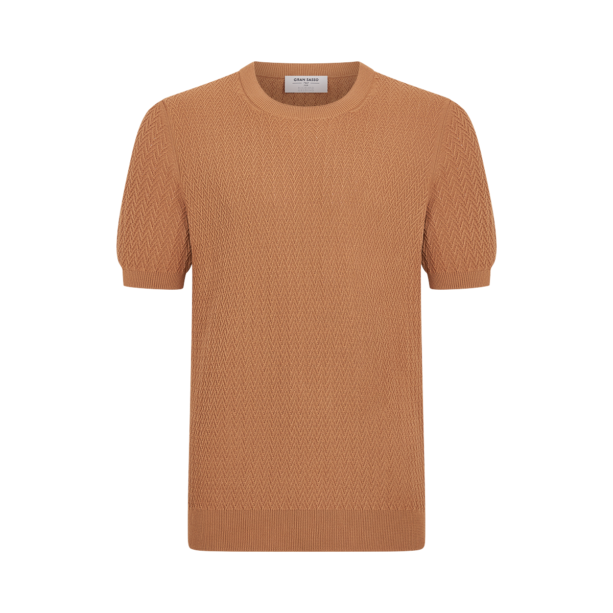 Rust Chevron Weave T-Shirt
