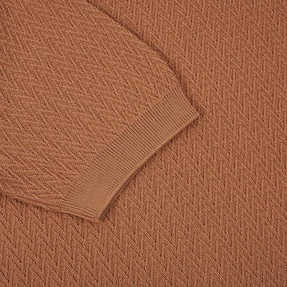 Rust Chevron Weave T-Shirt