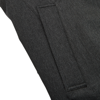 Herno Charcoal Wool Twill Beaver Collar Jacket Pocket