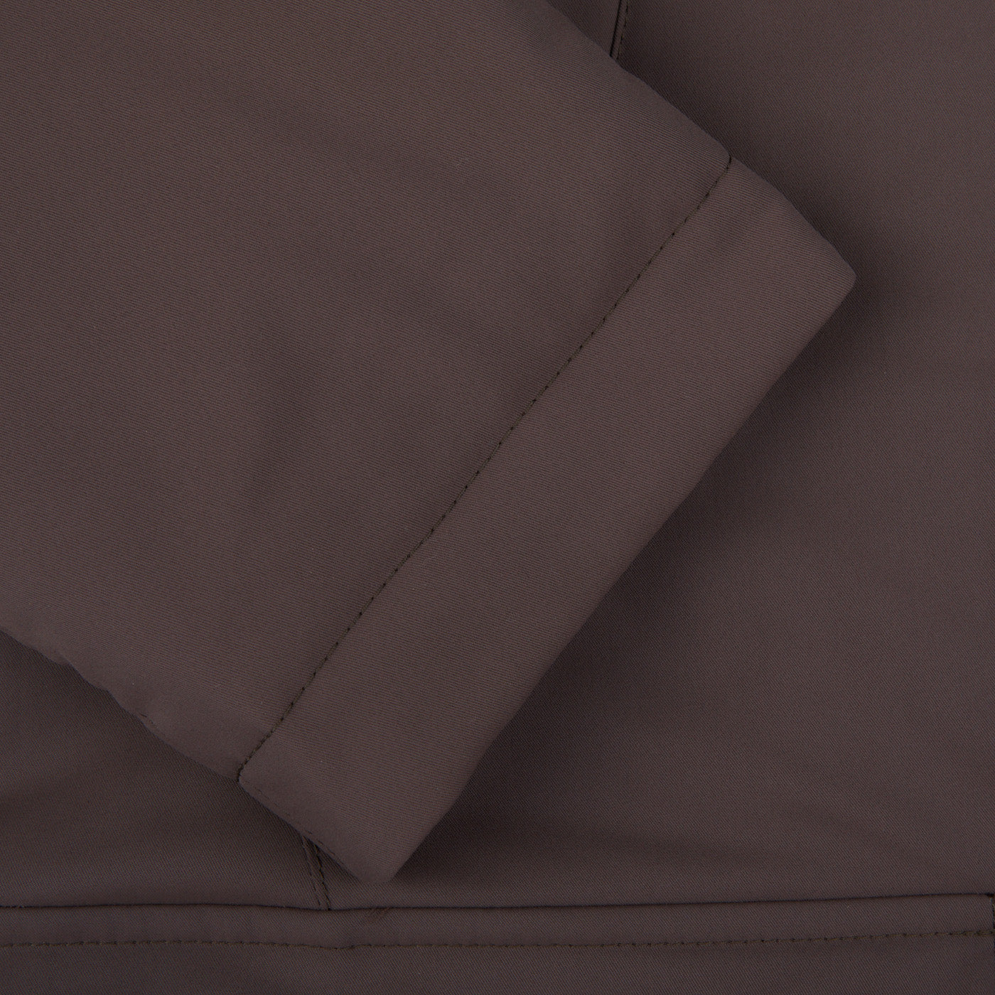 Herno Dark Brown Technical Nylon Field Jacket Cuff