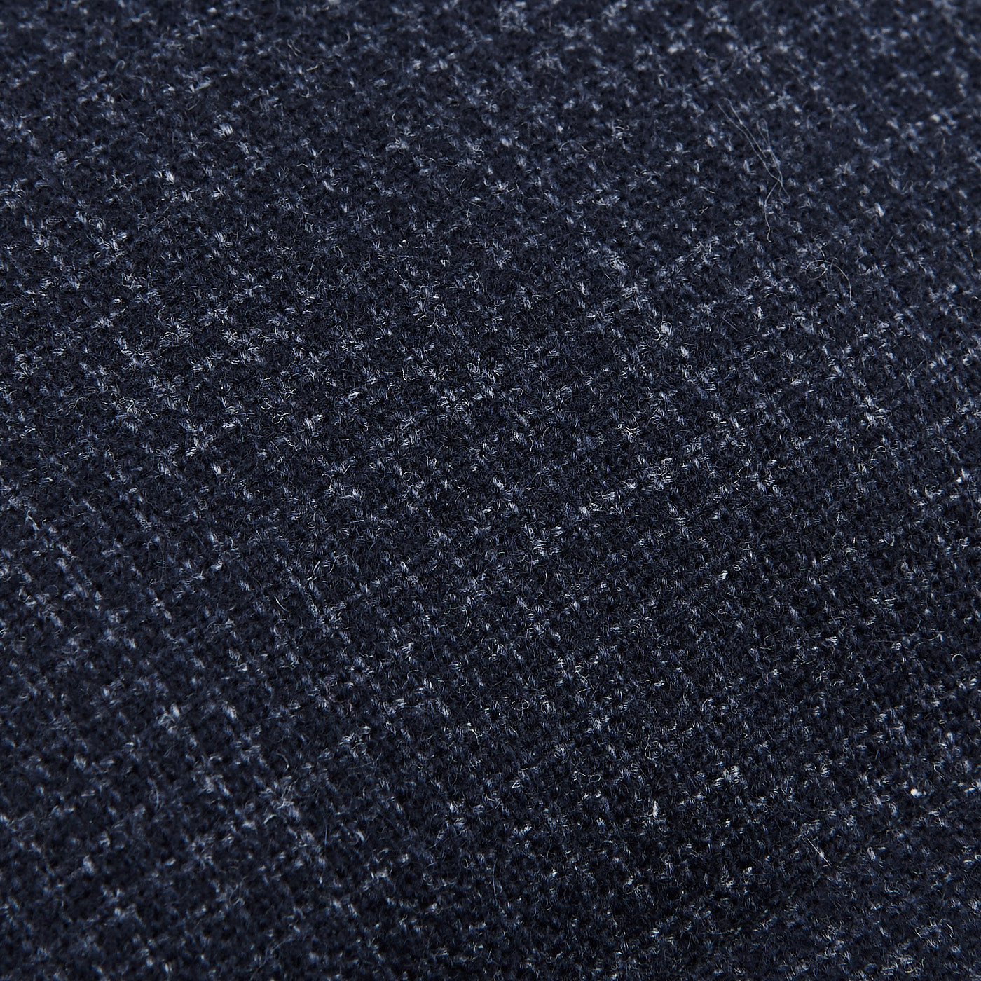 Herno Navy Wool Houndstooth Goose Down Jacket Fabric