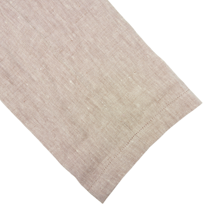 Hiltl Beige Washed Linen Regular Fit Chinos Cuff