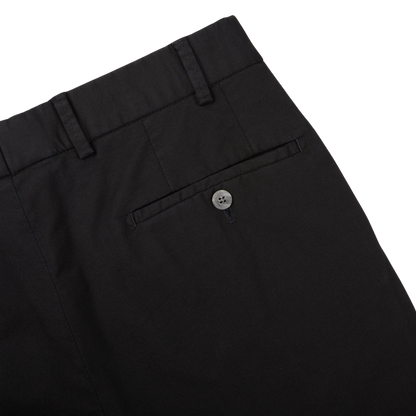 Hiltl Black Cotton Stretch Regular Fit Chinos Pocket