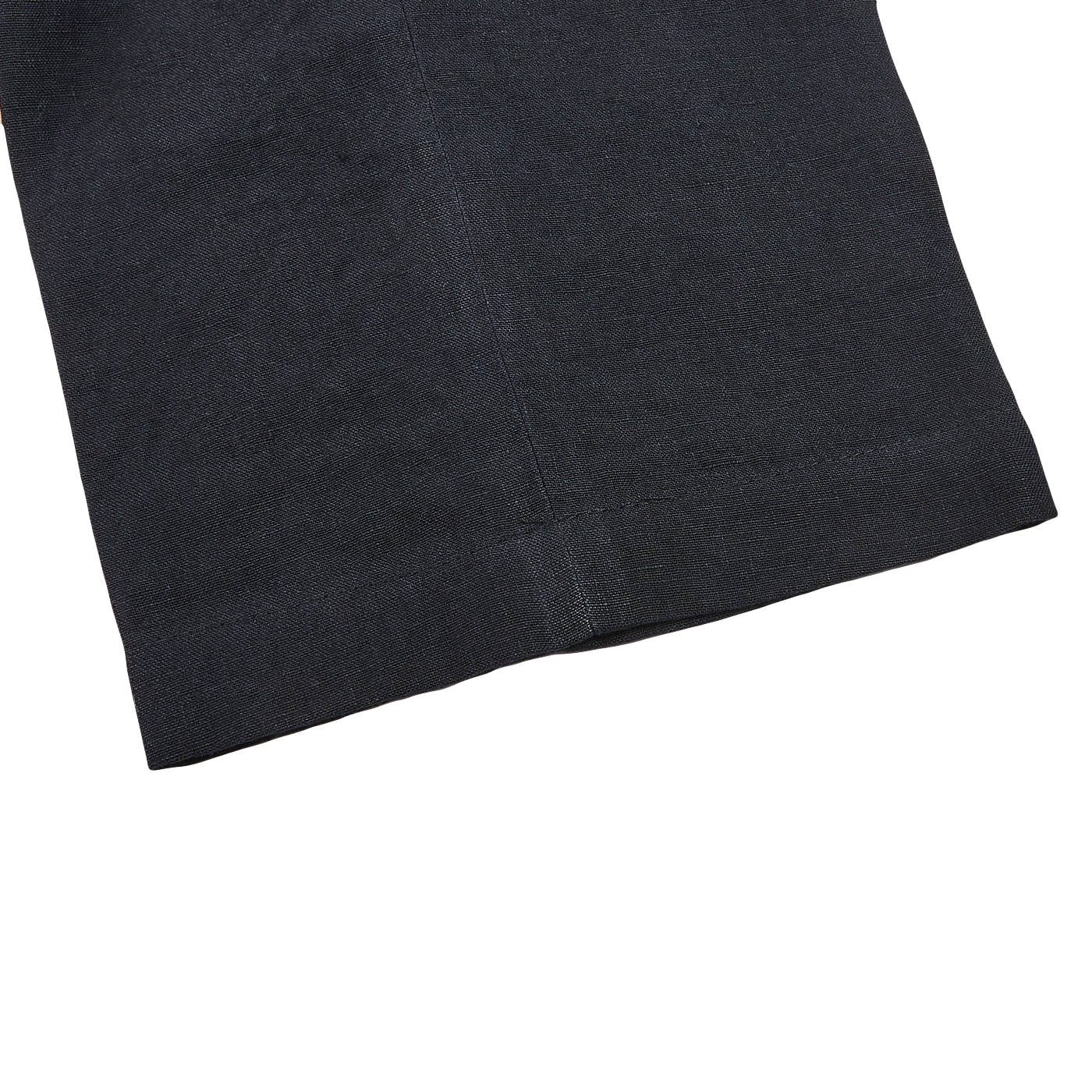 Hiltl Black Washed Linen Regular Fit Chinos Cuff