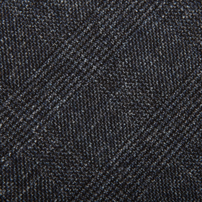 Hiltl Blue Checked Cotton Stretch Slim Fit Chinos Fabric
