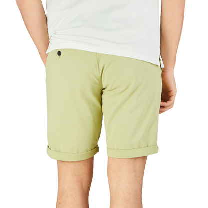 Hiltl Bright Green Cotton Stretch Shorts Back