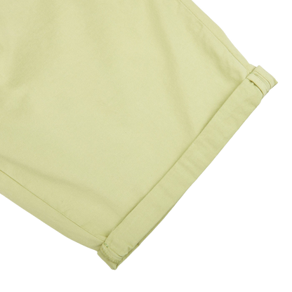 Hiltl Bright Green Cotton Stretch Shorts Cuff