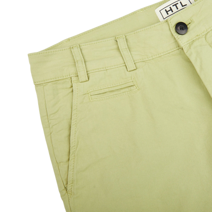 Hiltl Bright Green Cotton Stretch Shorts Edge
