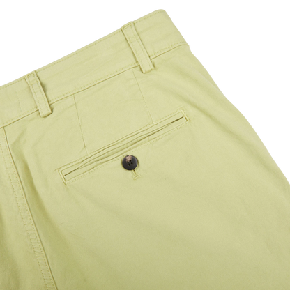 Hiltl Bright Green Cotton Stretch Shorts Pocket