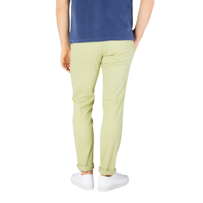Hiltl Bright Green Cotton Stretch Slim Chinos Back