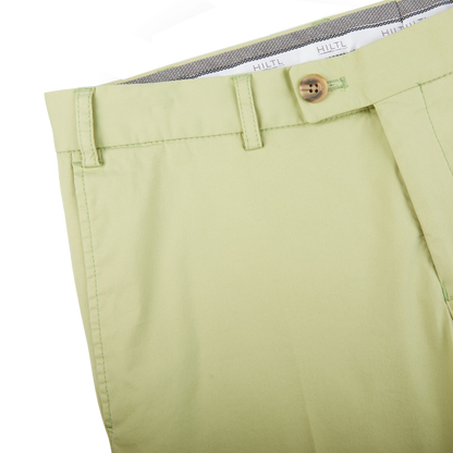 Hiltl Bright Green Cotton Stretch Slim Chinos Edge