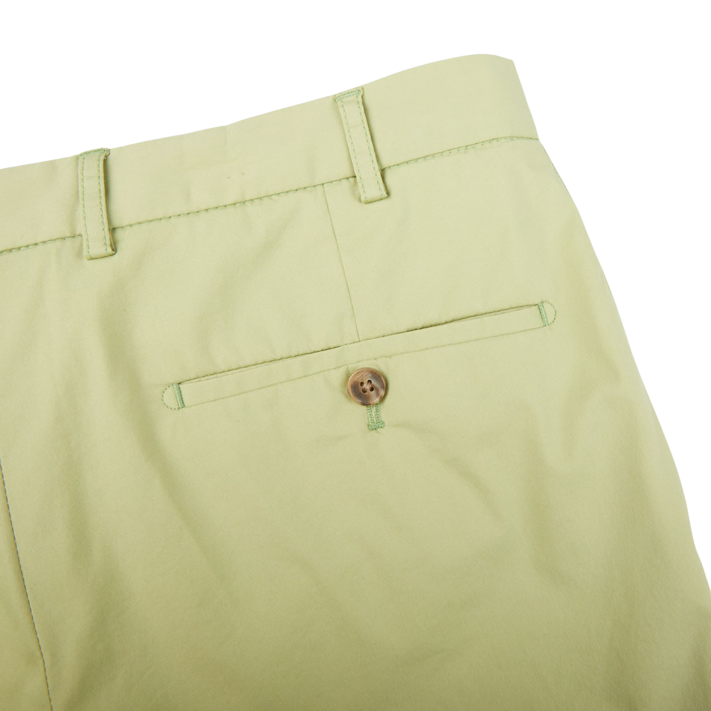 Hiltl Bright Green Cotton Stretch Slim Chinos Pocket