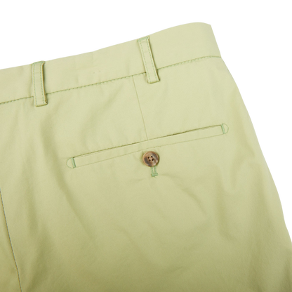 Hiltl Bright Green Cotton Stretch Slim Chinos Pocket