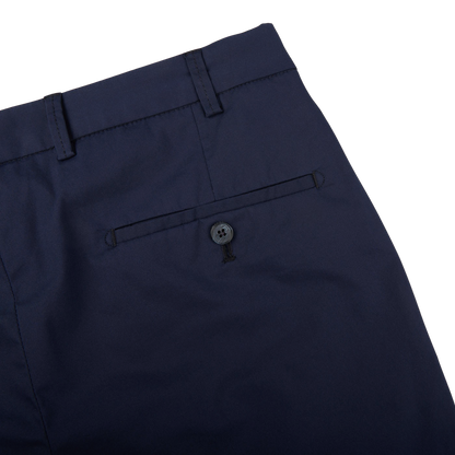Hiltl Dark Blue Cotton Nylon Slim Chinos Pocket