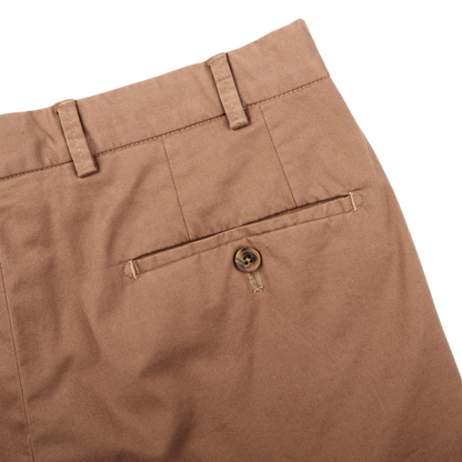 Hiltl Dark Khaki Cotton Stretch Regular Fit Chinos Pocket