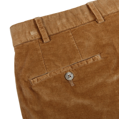Hiltl Light Brown Cotton Corduroy Regular Fit Chinos Pocket