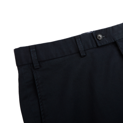 Hiltl Navy Cotton Stretch Regular Chinos Edge