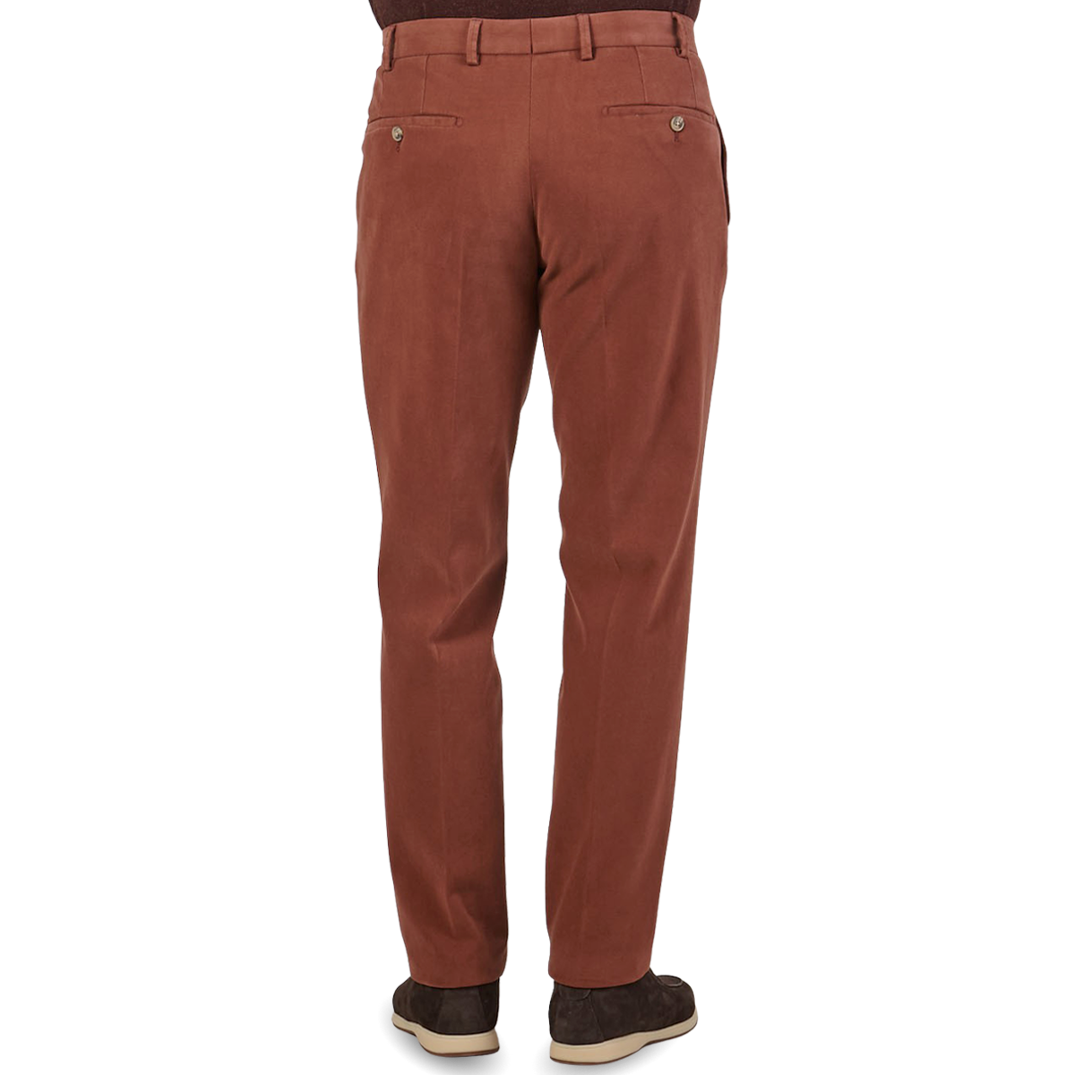 Hiltl Terracotta Cotton Stretch Regular Fit Chinos Back