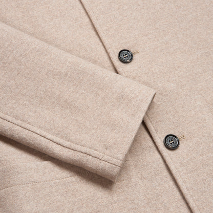 Beige Wool Jersey Unlined Blazer