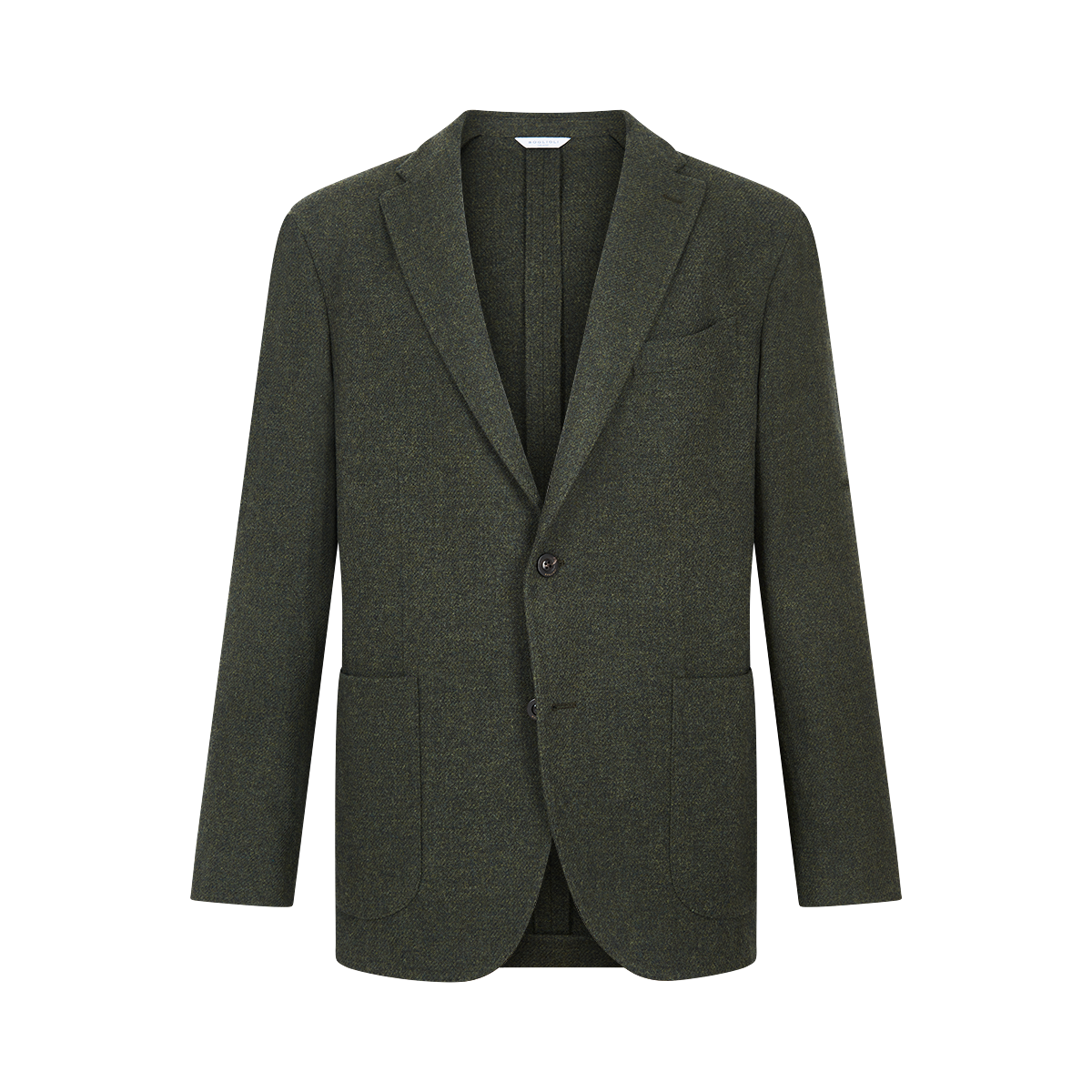 Olive Wool Cashmere Unstructured K Jacket