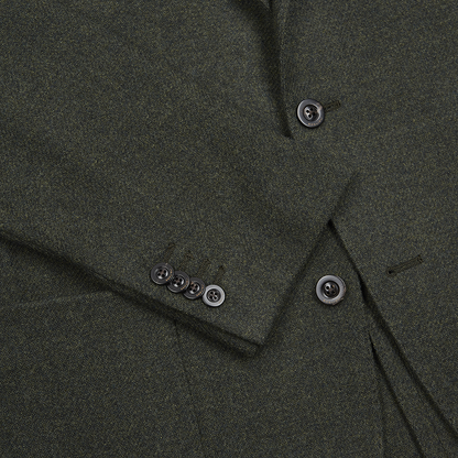 Olive Wool Cashmere Unstructured K Jacket