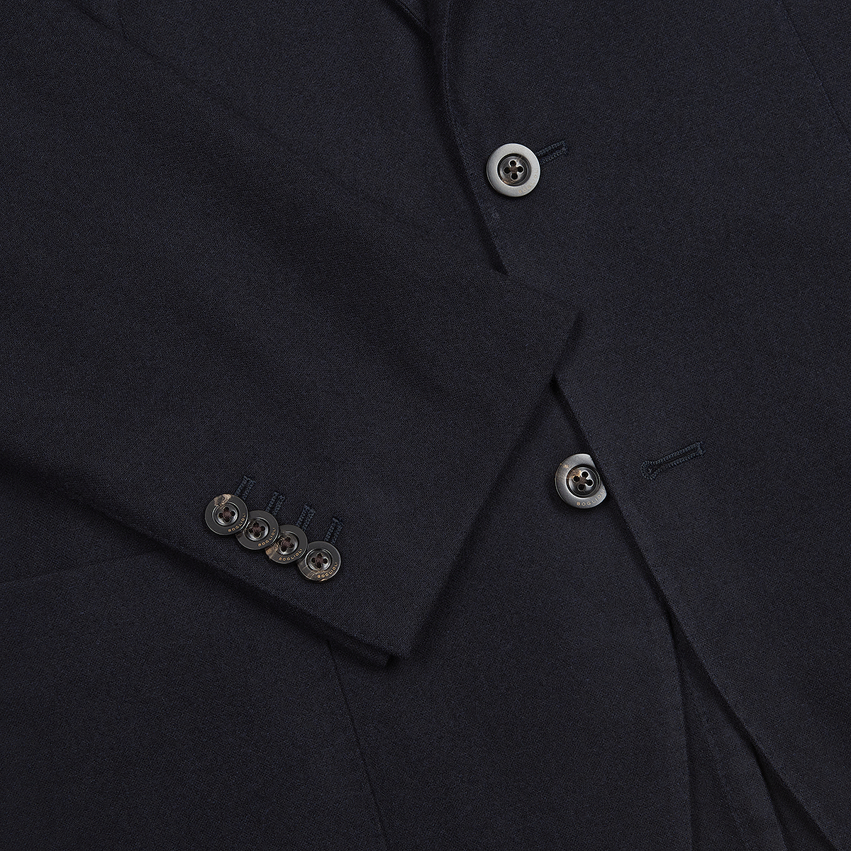 Navy Hopsack Unstructured K Jacket