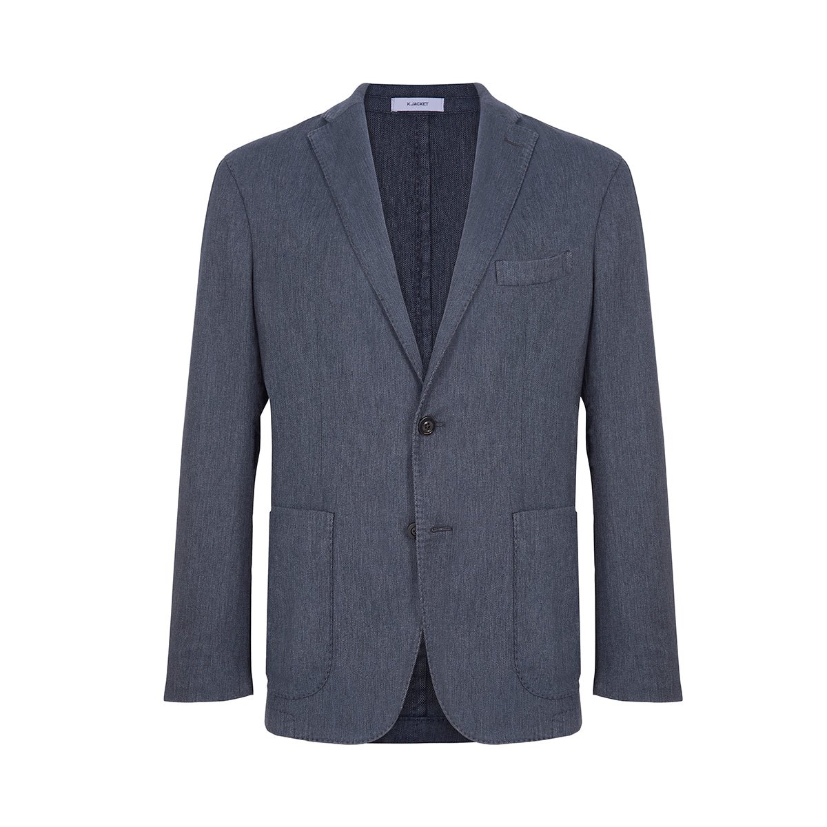 Navy Cotton/Linen Blend K Jacket