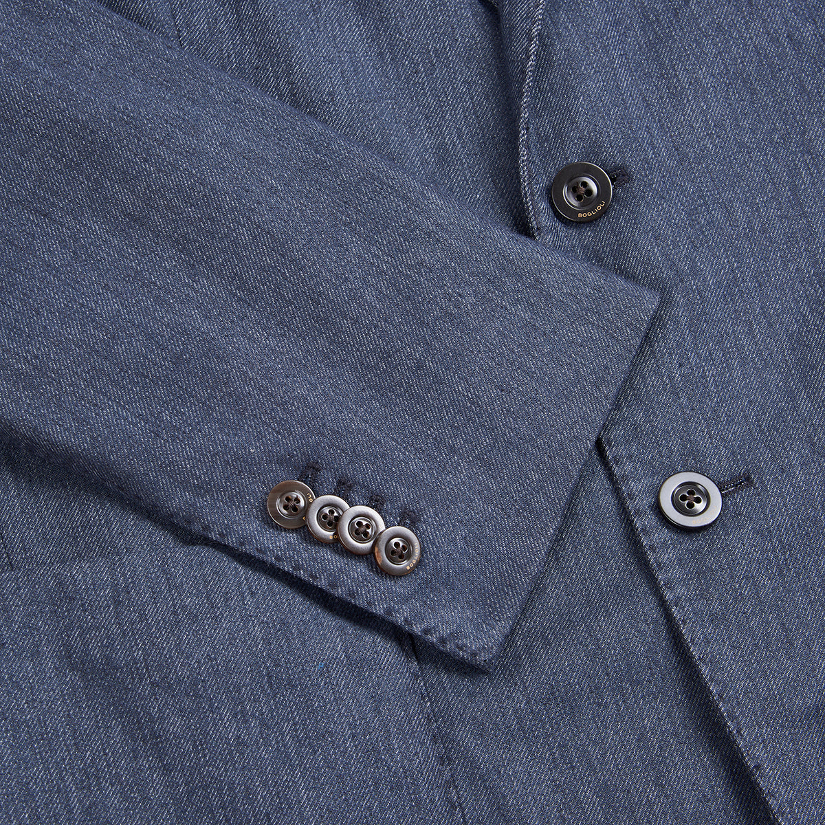 Navy Cotton/Linen Blend K Jacket