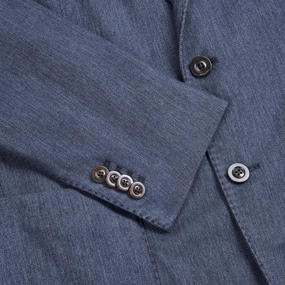 Navy Cotton/Linen Blend K Jacket