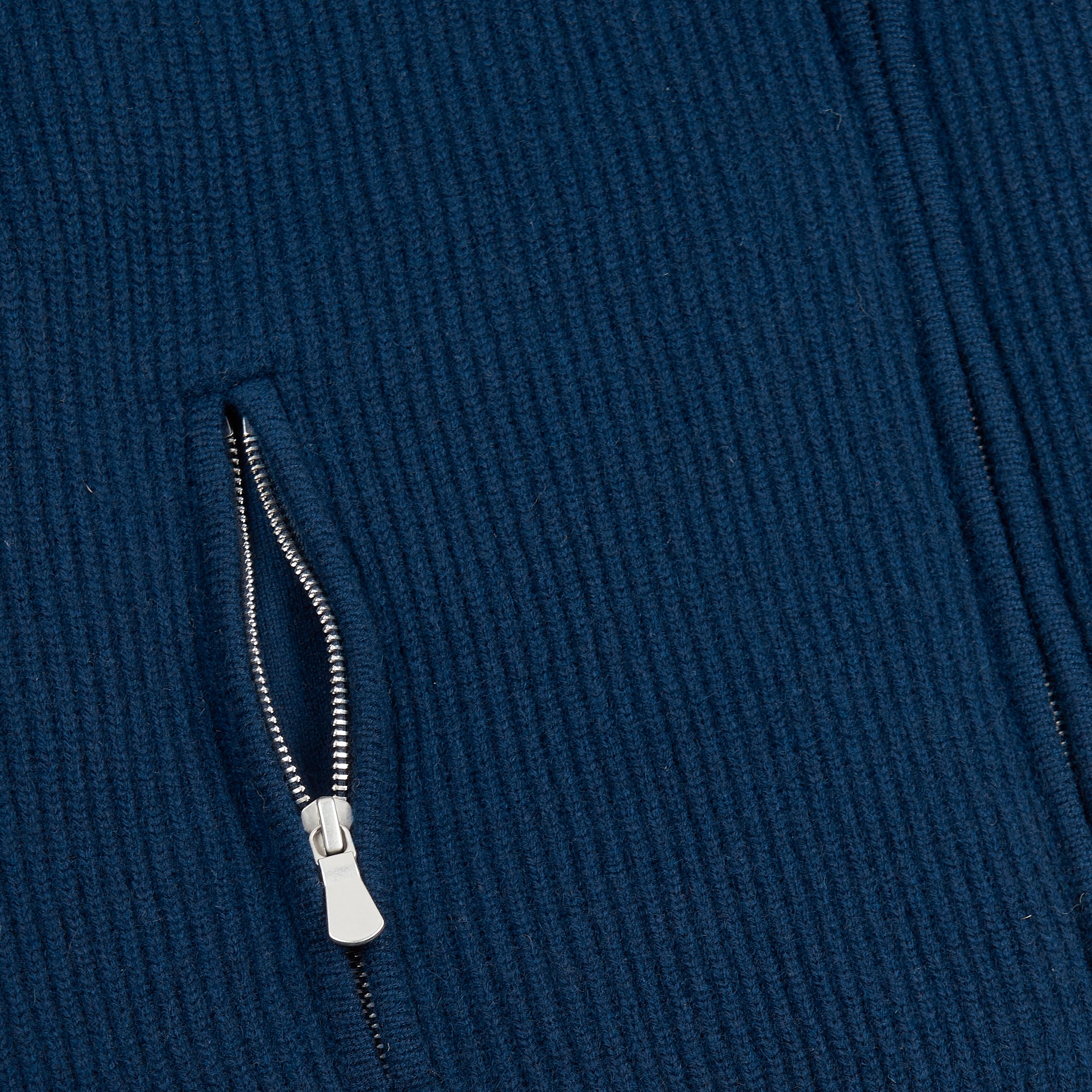 Navy Cashmere Knitted Gilet with Faux Fur Lining