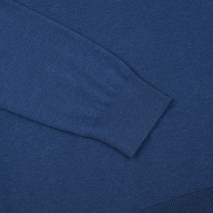 Blue Suvin Cotton LS Polo