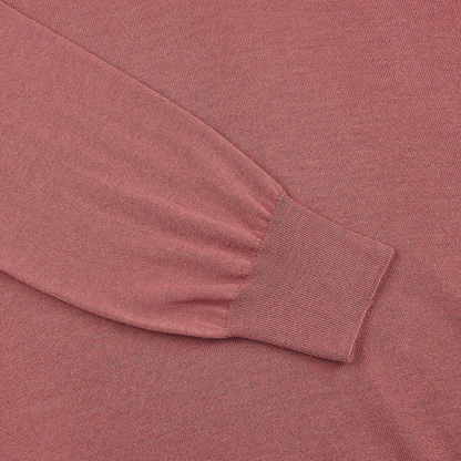 Brick Super Tasmania Wool 1/4 zip Sweater