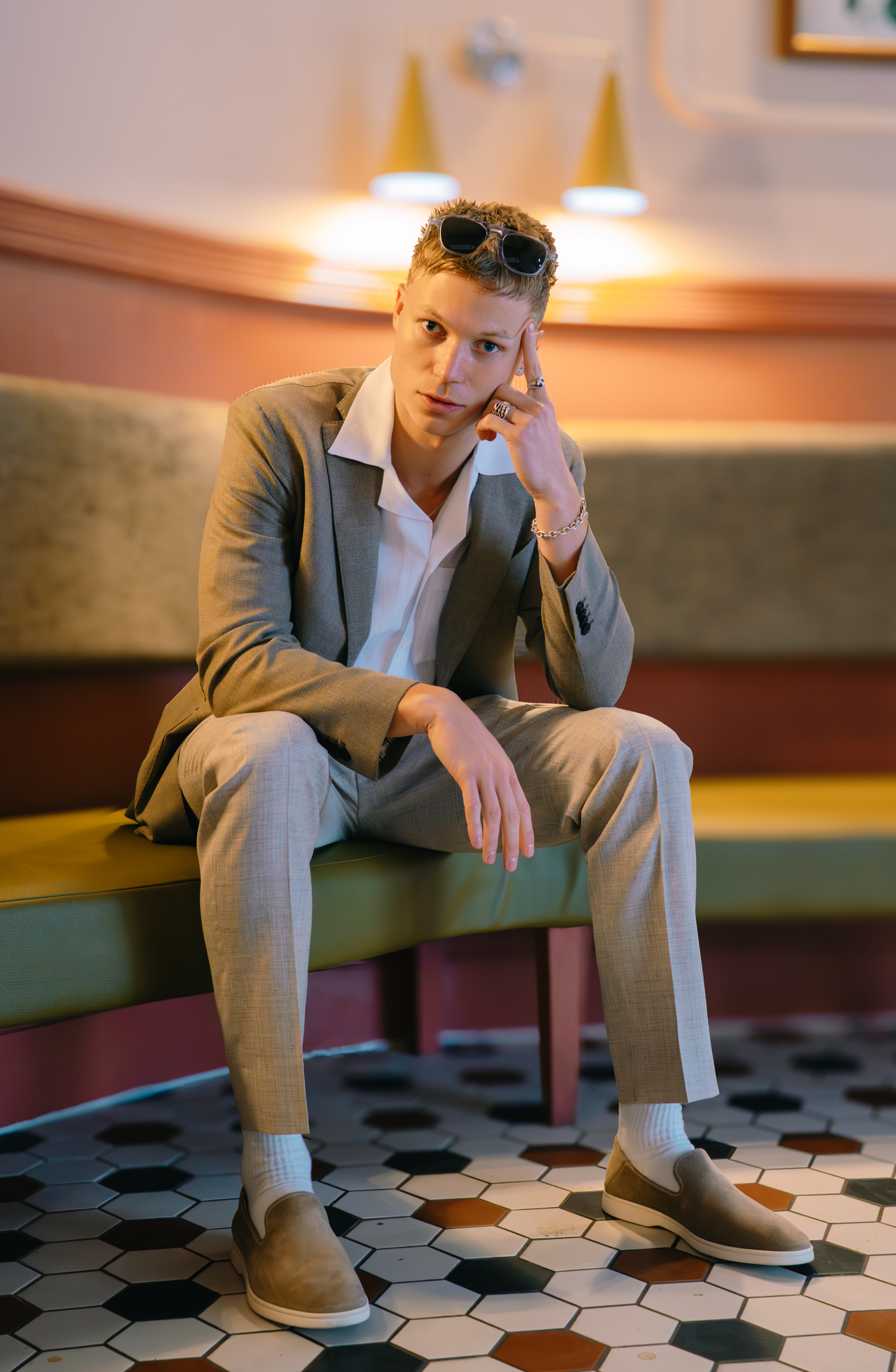 Light Brown Wool Unlined K Jacket