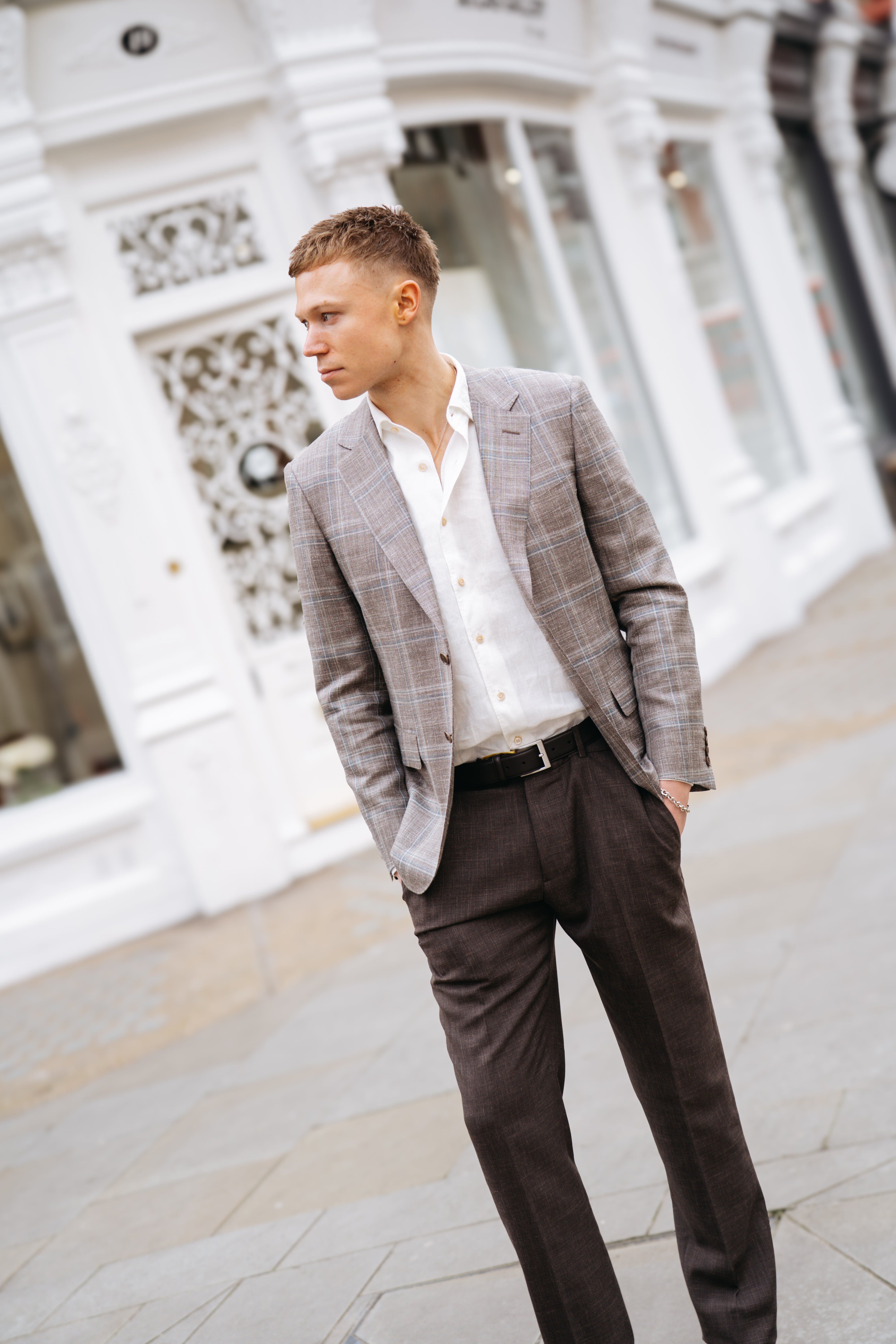 White Linen Long Sleeve Shirt