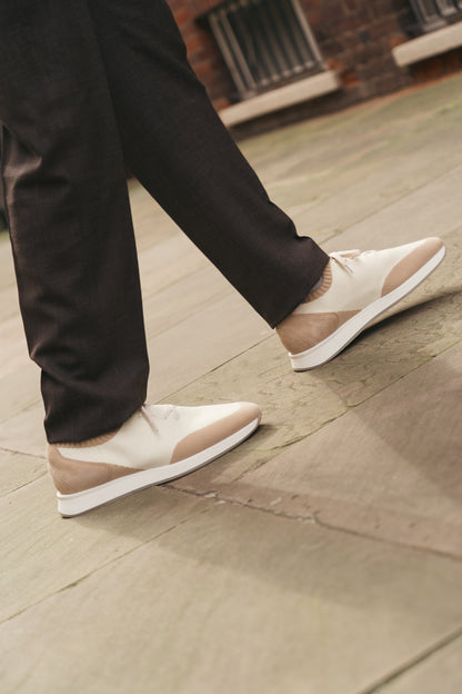 Light Beige Active Knit Wool Sneakers
