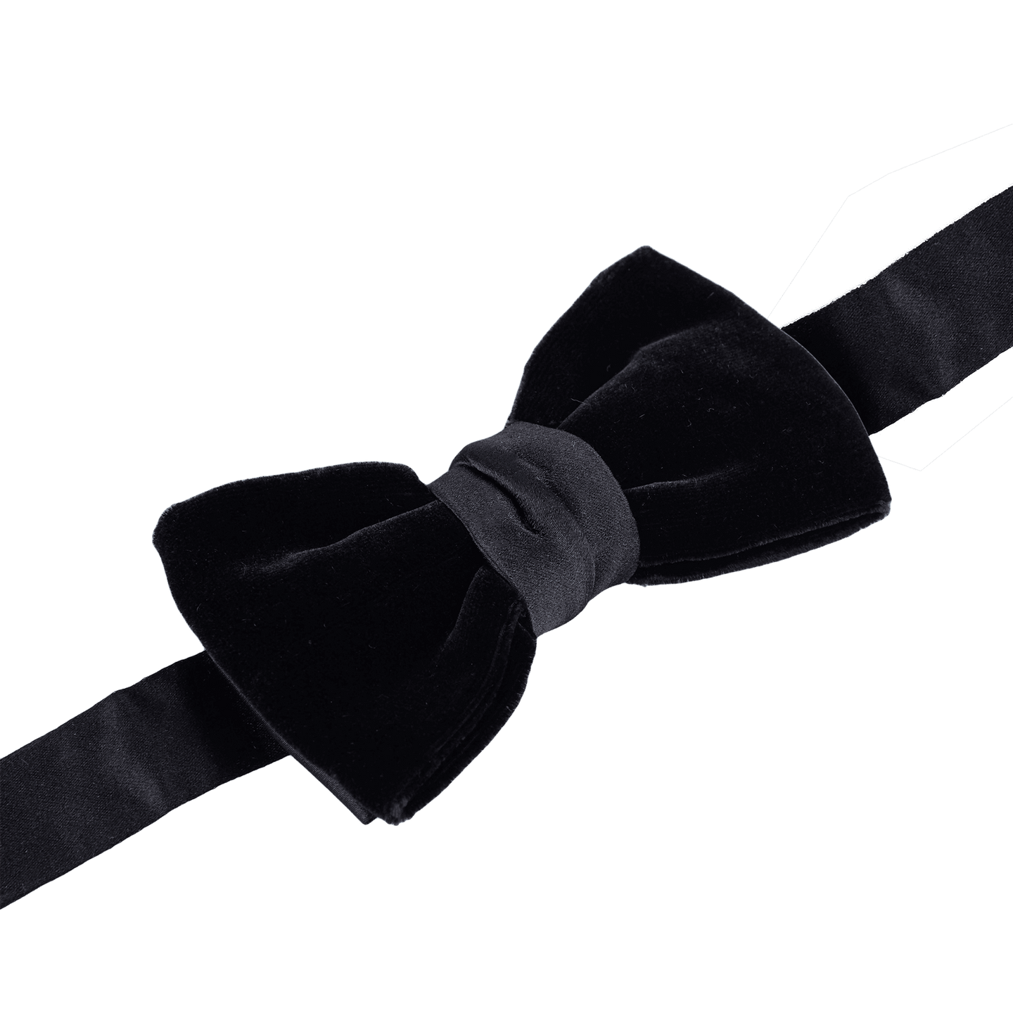 Lanvin Black Velvet Pre-Tied- Bow-Tie Side