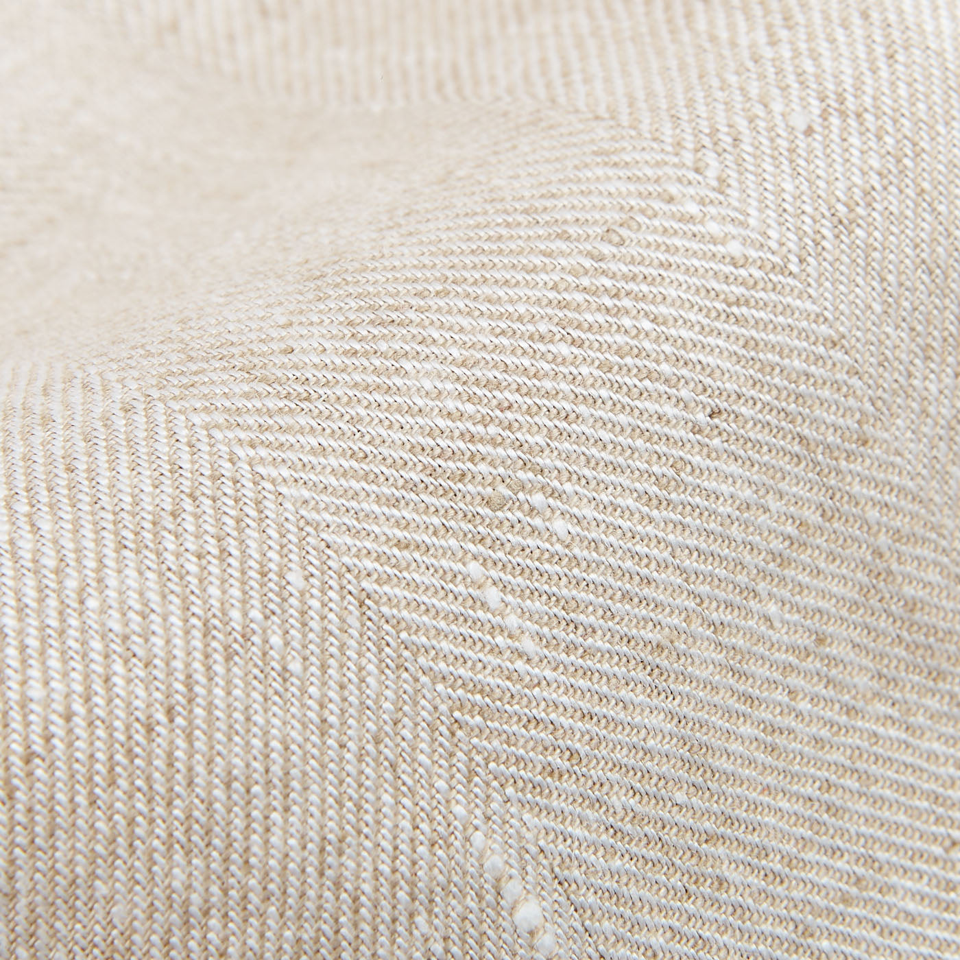 Lardini Beige Linen Herringbone Safari Jacket Fabric