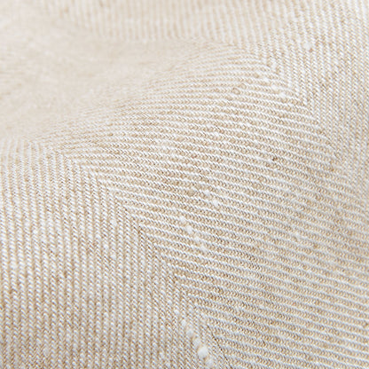 Lardini Beige Linen Herringbone Safari Jacket Fabric