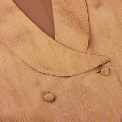 Lardini Bronze Pure Silk DB Waistcoat Closed 1