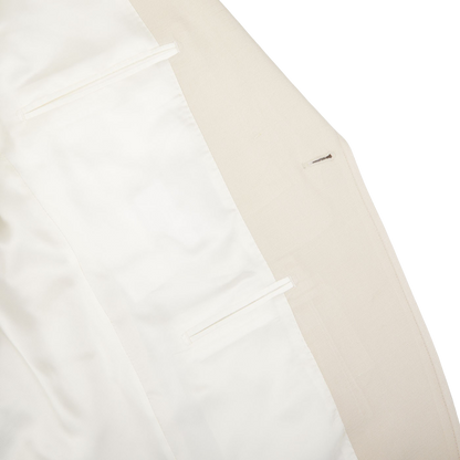 Lardini Light Beige Silk Blend Dinner Jacket Inside