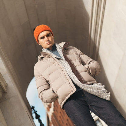 Orange Cashmere Beanie