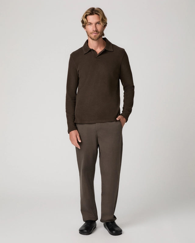Brown Eberton Stretch Waistband Casual Trousers