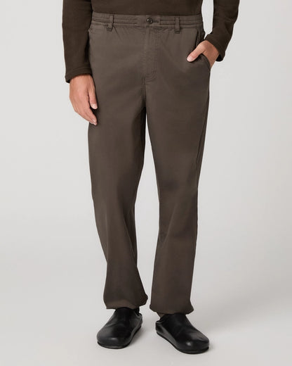 Brown Eberton Stretch Waistband Casual Trousers