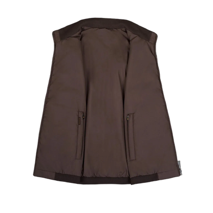 Taupe Visone Nylon Fioresi Gilet