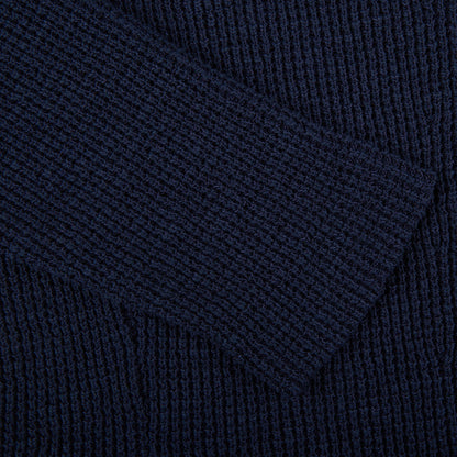 Maurizio Baldassari Navy Blue Cotton Summer Brenta Jacket Cuff