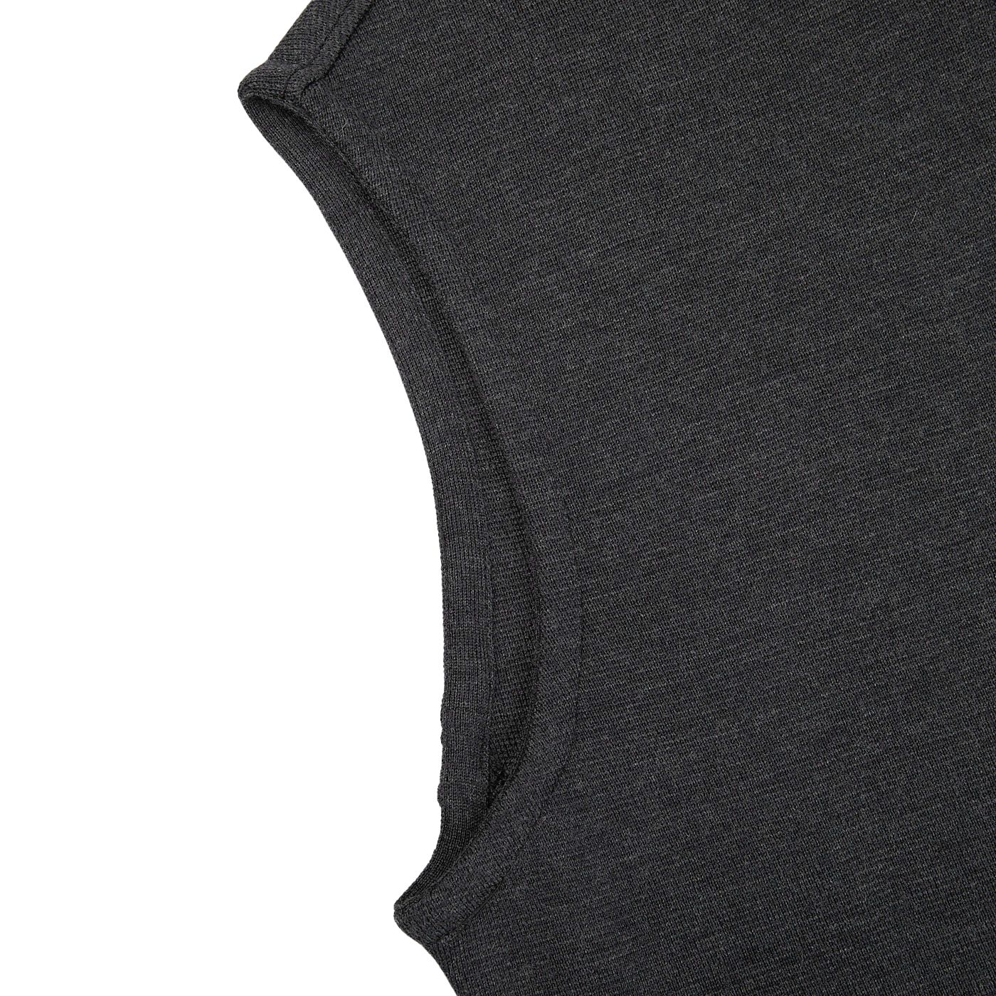 A close up of a Maurizio Baldassari Charcoal Grey Milano Stitch Wool Zip Gilet.